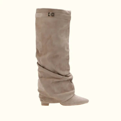 Suede Shark Boots
