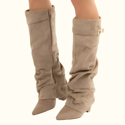 Suede Shark Boots